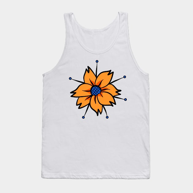 Decorative Flowers Tank Top by Hashop